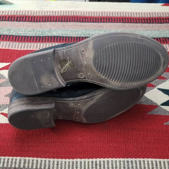 MIZ MOOZ Louise Ocean Blue Leather Ankle Booties Sz 8 Witchy Steampunk Pirate - Picture 9 of 9